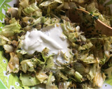 Foto del paso 1 de la receta: Tortilla de lechuga con berenjena asada a la andaluza
