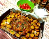 Pas rețetă Pui întreg la cuptor cu unt și ierburi aromate 3 fotografie