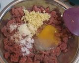 Foto langkah ke 1 dari resep Tim daging sapi telur.