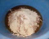 A picture of step 3 of Vanilla chocolate cake.