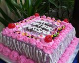 Foto langkah ke 4 dari resep Cake Ultah For U Simpel 6 Telur#.