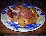 Foto del paso 8 de la receta Pollo con papas y batatas 🐤
