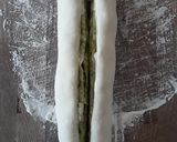 A picture of step 6 of Braided Bread with Basil Pesto.
