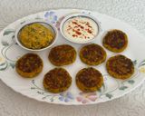 A picture of step 8 of "Aloo Paneer Tikkis & Stuffed Parathas".