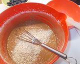 Csokoládés-áfonyás kocka (gyors, liszt nélkül) recept fázis 2 fotója