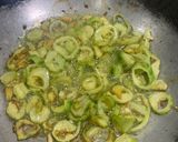 A picture of step 2 of Karelay Gosht.