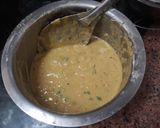 A picture of step 1 of Cucumber Chila / spicy pancakes.