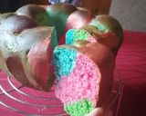 Színes koszorú kalács recept fázis 5 fotója