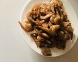 A picture of step 2 of Stir fried basmati rice and sweet and sour fish fillet.