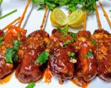 A picture of step 14 of Paneer Satay.