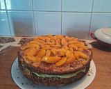 Foto del paso 6 de la receta: Torta Combinada Rellena con Chocolate, Crema Pastelera y Frutal