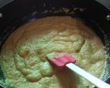 A picture of step 5 of Besan Halwa.