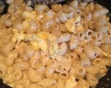 A picture of step 8 of Eggy Pasta.