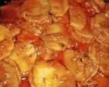 A picture of step 4 of Aloo karahi masaly wali.