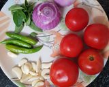 A picture of step 1 of Cowpeas Curry/ Karamani Kuzhambu.