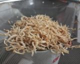 Foto langkah ke 2 dari resep Tumis Buncis, Jamur, Bunga Kol Teri Pedas.