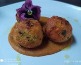 Foto del passaggio 4 della ricetta Polpettine di merluzzo su crema di patate e pomodorini secchi