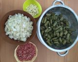 Foto del paso 1 de la receta: Habas con vaina fritas con jamón