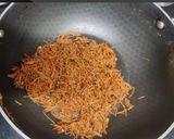 A picture of step 1 of Kunafa Arabic sweet.