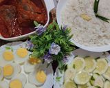 Gambar langkah 5 resipi Nasi lemak Ikan Tongkol Rebus.
