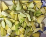 A picture of step 1 of Raw Mango Launji.