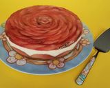 Foto del passaggio 15 della ricetta Cheesecake allo yogurt e pesche noci