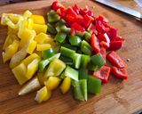 Oregánós sok zöldséges tésztasaláta (vegán) recept fázis 1 fotója