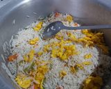 A picture of step 14 of Chicken chilli with lots of vegies and fried rice for 2.