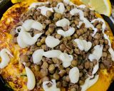 Foto del paso 4 de la receta: TORTILLA DE ZAPALLO CALABAZA Y ZAPALLITOS (con topping de lentejas)