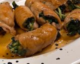 A picture of step 4 of ★ Rocket wrapped in meat with teriyaki sauce ★.