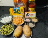 A picture of step 1 of Paneer cheese sandwich Easy sandwich for kids.