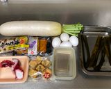 A picture of step 2 of Japanese Oden cooked in ecological thermal pot.