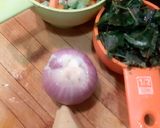 A picture of step 6 of Black Rice Thatte Idli, Spinach Coconut Chutney & Whey Veg Soup.