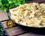 A picture of step 4 of The Delicious Veg White Sauce Pasta Recipe In One Pot A Complete Meal.