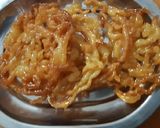 A picture of step 7 of Instant Jaggery Jalebi.