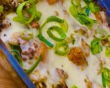 Foto del paso 6 de la receta: PASTEL SALADO DE COLIFLOR Y CALABAZA 🤩😋😋 CON MUCHO QUESO 🧀 🥦🥦🧅🫑🎃🧀🍲