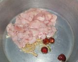 A picture of step 2 of Thai Chicken Soup.