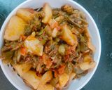 लोबिया आलू की सब्जी (lobia aloo ki sabzi recipe in Hindi) रेसिपी चरण 5 फोटो
