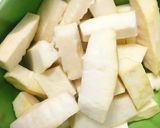 Hình bước làm 1 của món Sake chiên giòn