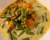Tárkonyos zöldbableves recept fázis 4 fotója
