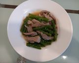 蘆筍炒豬肉的食譜步驟2照片