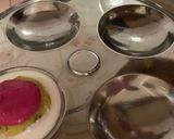 A picture of step 6 of Stuffed Idli in two color.