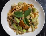 รูปขั้นตอนการทำที่ 2 ของ "เราสองสามคนผัดไข่"🎃🍐🥒🌿🍳..ฟักทอง+บวบ+น้ำเต้าผัดไข่ใส่หมูสับ