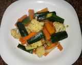 A picture of step 3 of Sauteed crunchy vegetables #Author marathon.