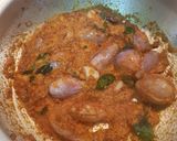 A picture of step 6 of Kathirikai puli Kulzhambu Tangy brinjal curry.