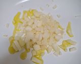 Édesburgonyás cukkinis ragu szejtán Chorizoval (vegán) recept fázis 3 fotója
