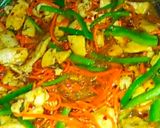 A picture of step 4 of Creamy Fajita pasta.