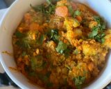 A picture of step 3 of Cauliflower, carrots and Brussels sprouts curry.