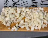 Une image de l'étape 2 de Torsades rouges au lard, petits pois et Boursin®️.