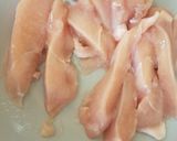 A picture of step 2 of Deep fried Chicken Goujon Strips. 😀.